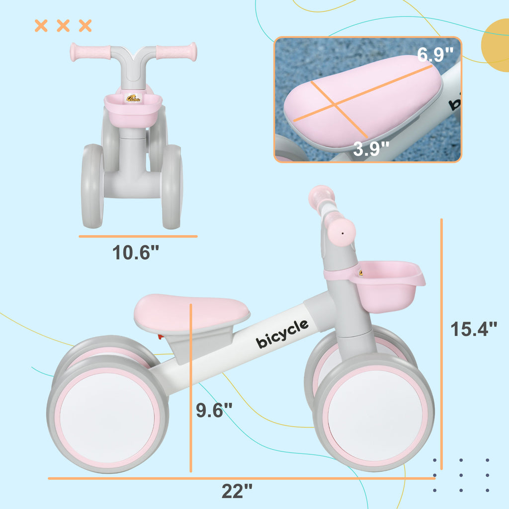 Toddlers Balance Bike - Pink