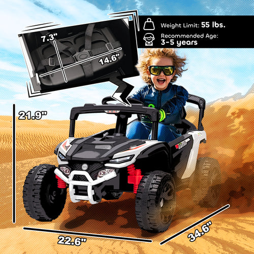 12V Kids Ride-On Truck w/ Parental Remote