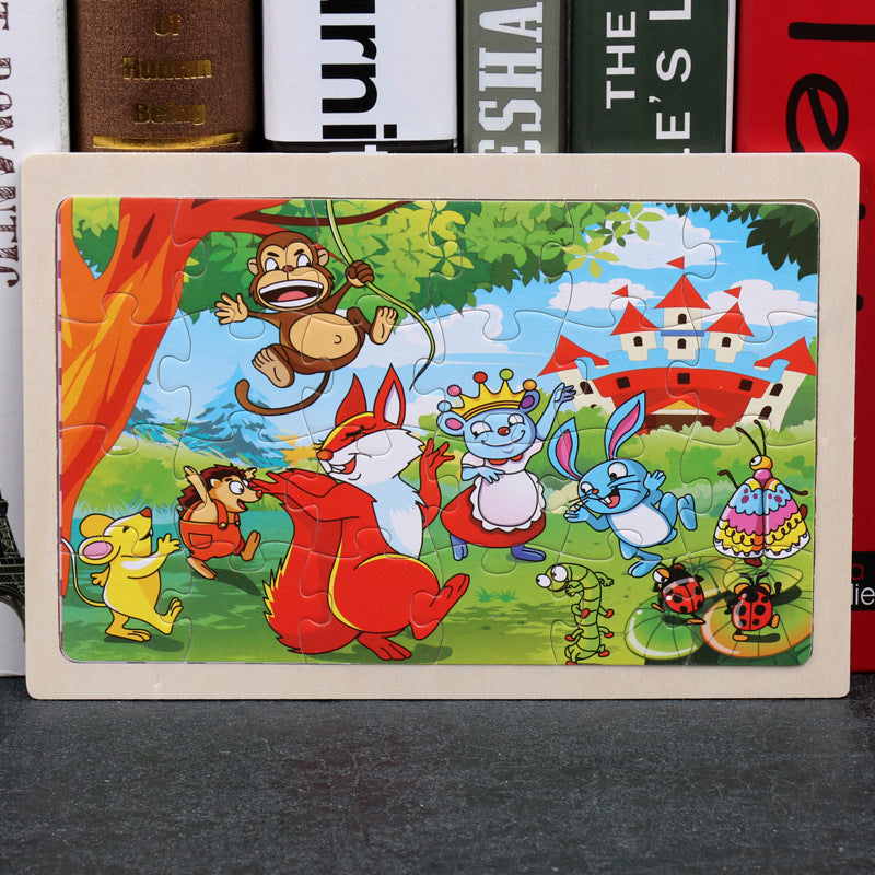 Children's 80PCS Wooden Jigsaw Puzzle