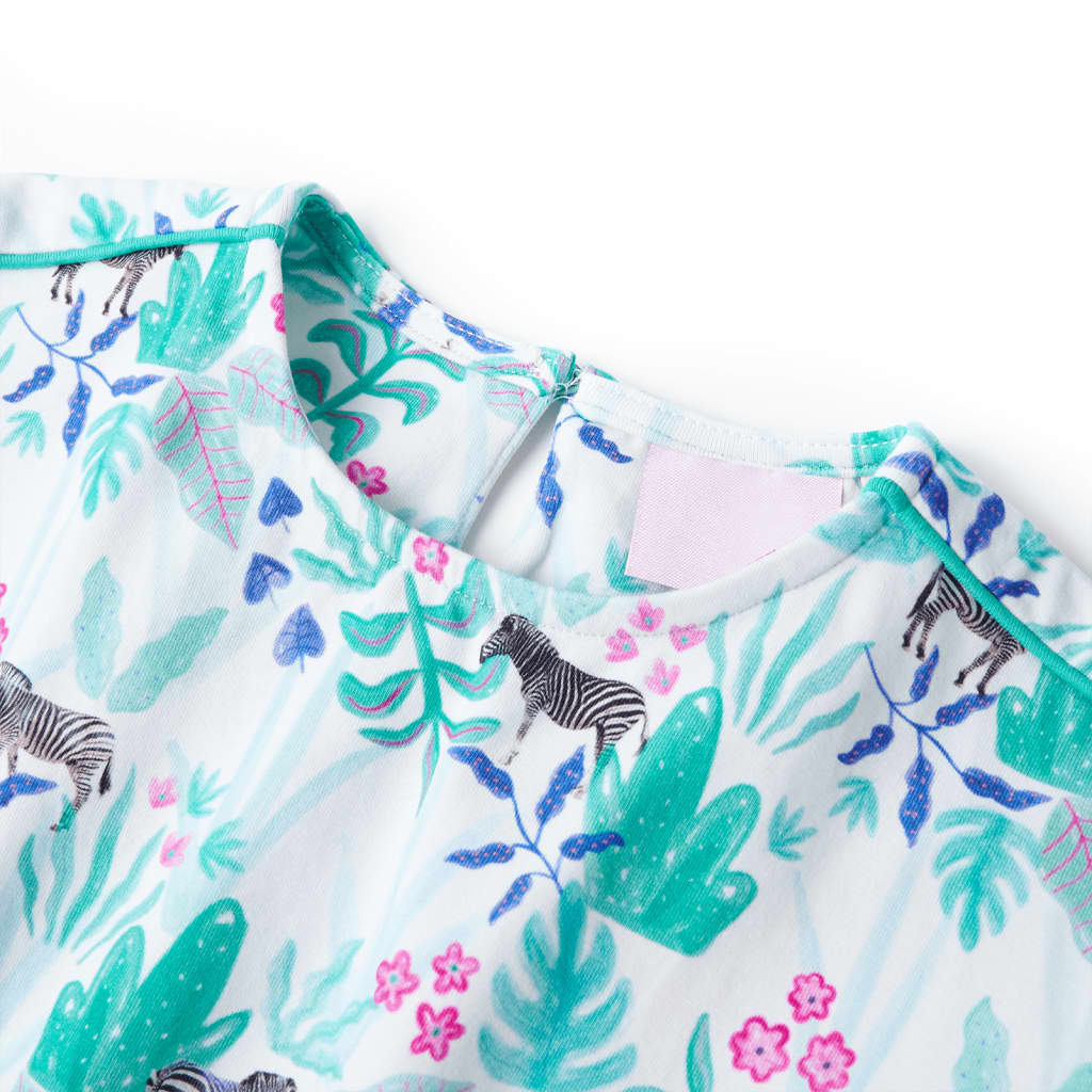 Girls dress with Zebra and flowers