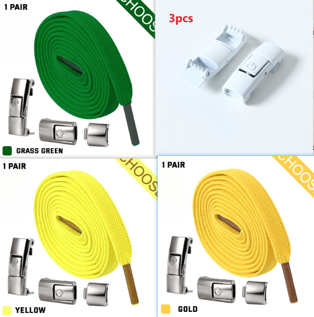 Press Lock Elastic Shoelaces