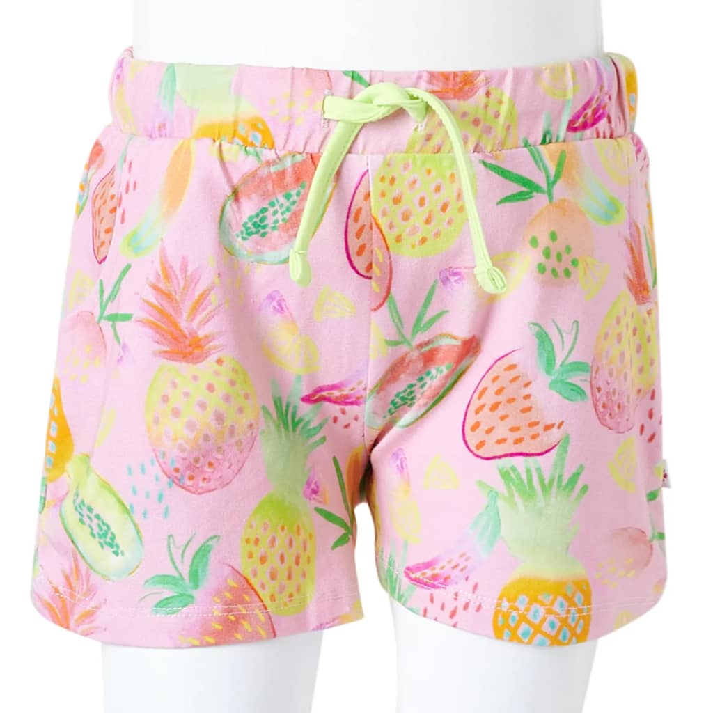 Girls shorts with drawstring