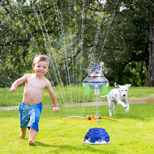 360° Rotating UFO Sprinkler with LED Lights