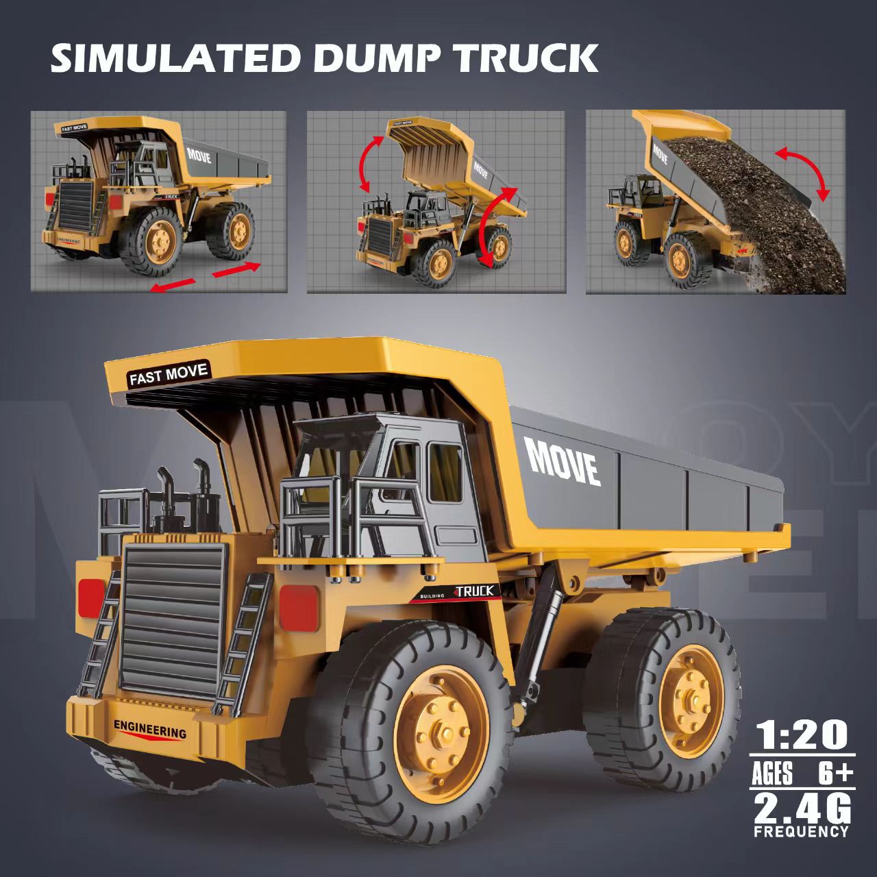 Alloy R/C Dump Truck