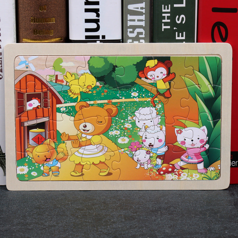 Children's 80PCS Wooden Jigsaw Puzzle
