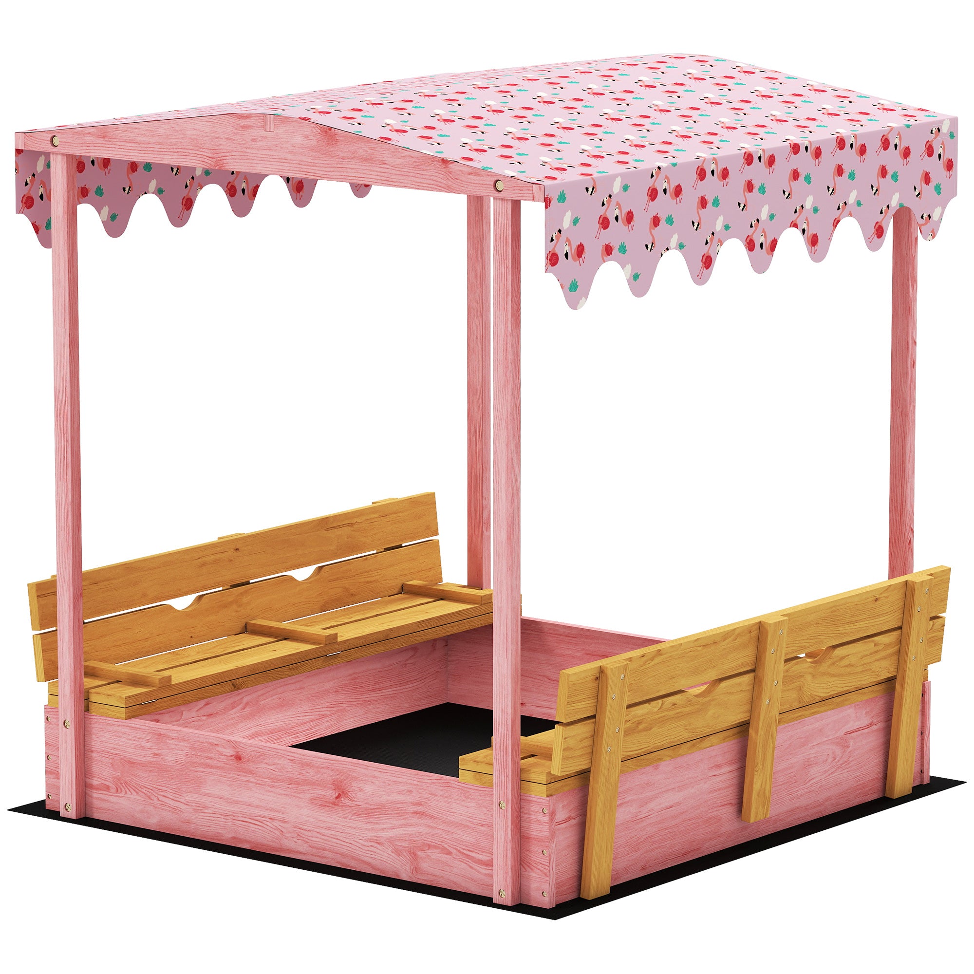 Wooden Sandbox with Cover