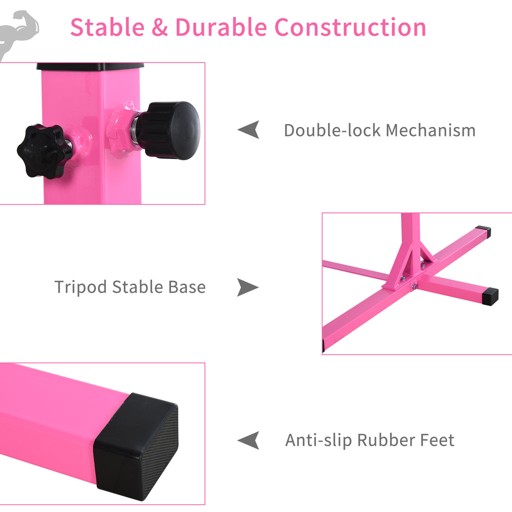 Kids Height Adjustable Gymnastics Horizontal Bar