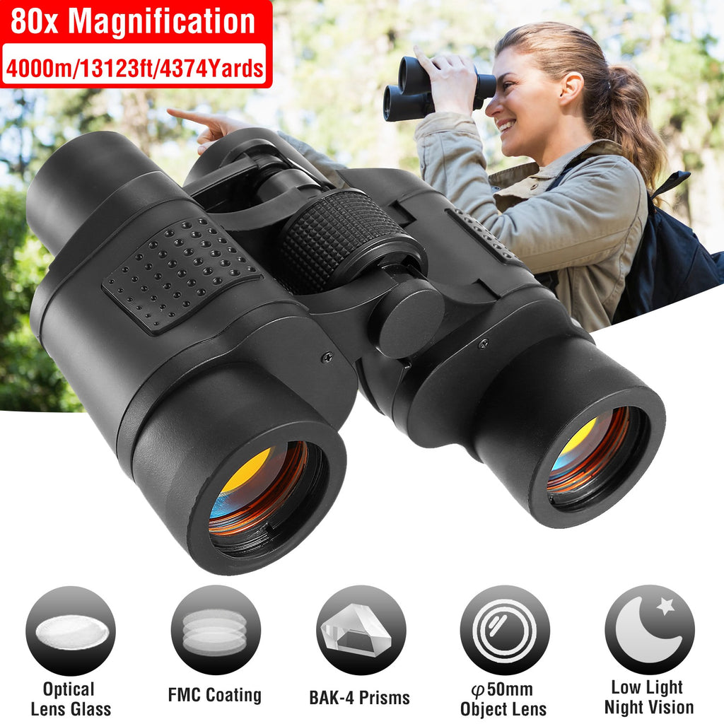 Binoculars 55mm Lens with 80 x Mag.