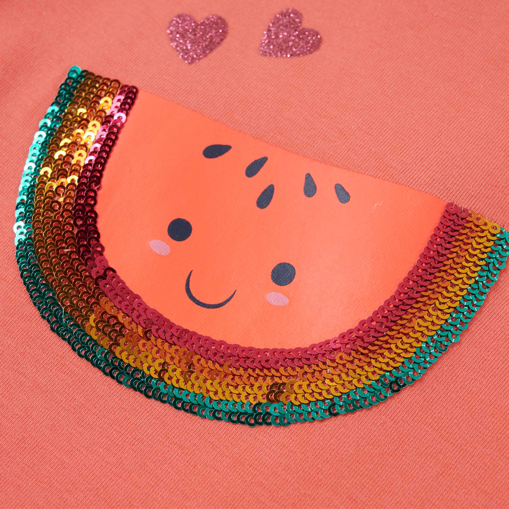 Children's T-shirt with ruffled sleeves