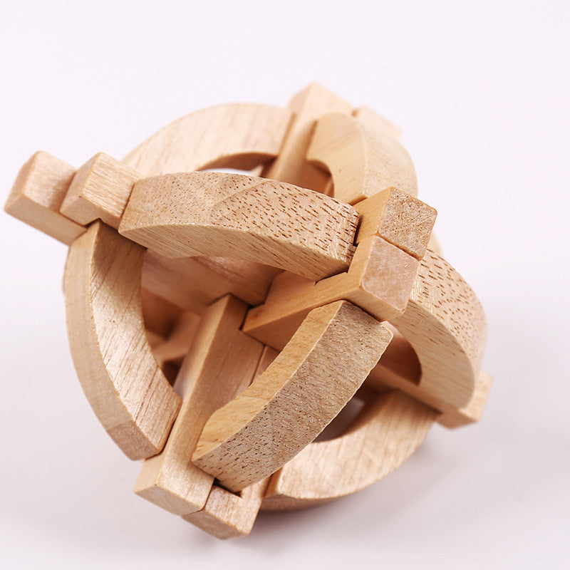 Beech Wood Kongming Lock Puzzle