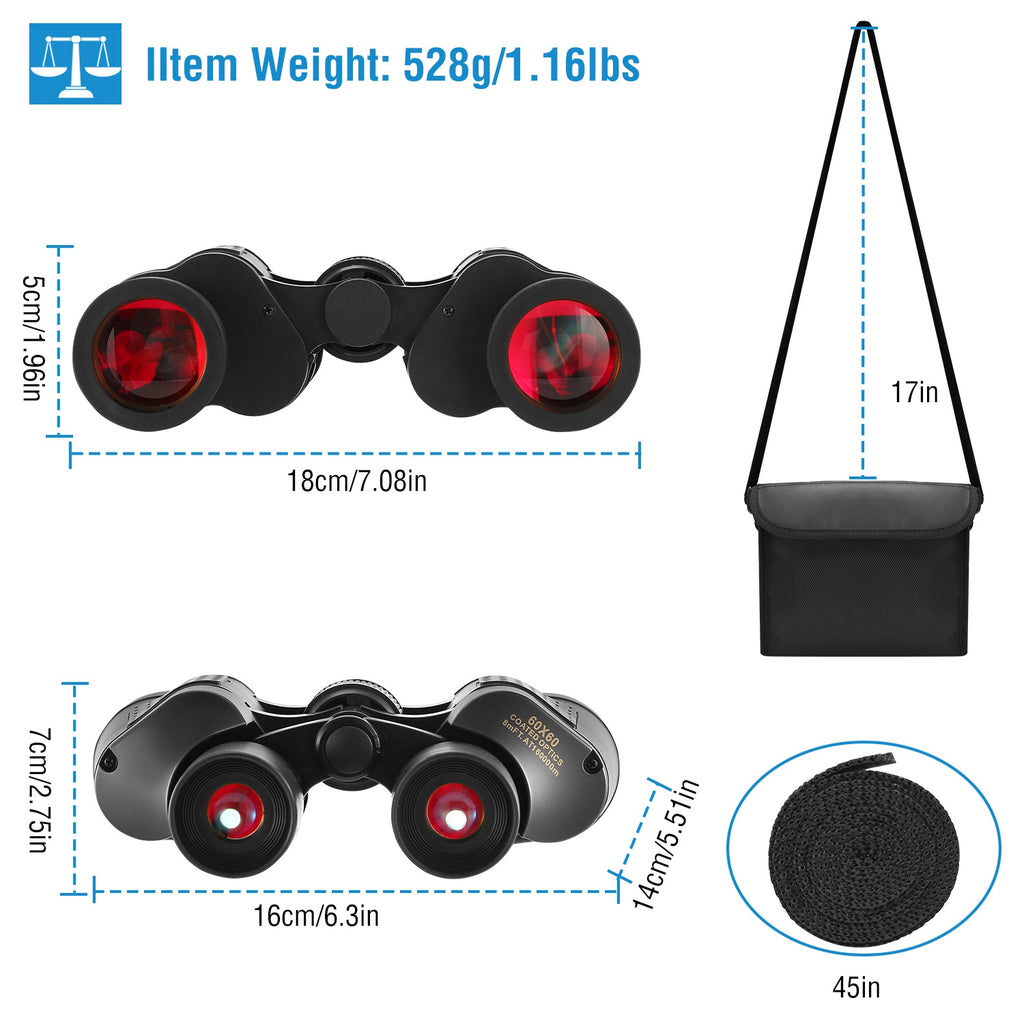 Binoculars 55mm Lens with 80 x Mag.