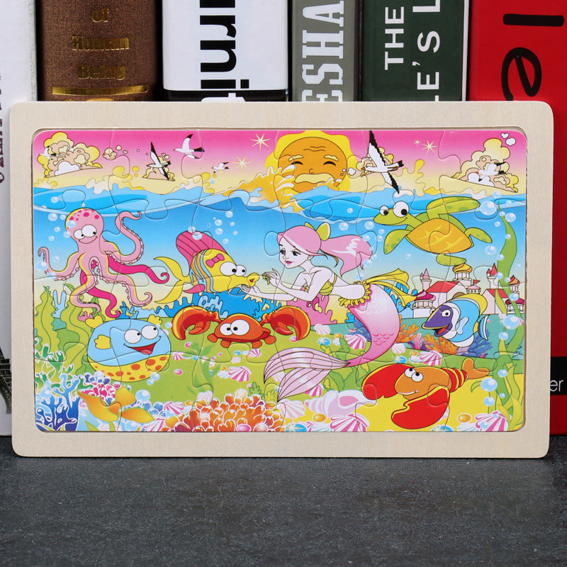 Children's 80PCS Wooden Jigsaw Puzzle