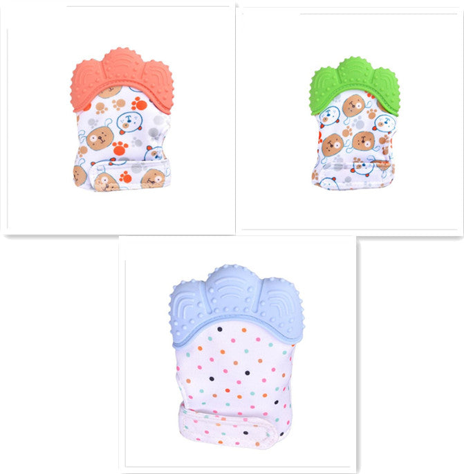 Baby teether silicone molar glove