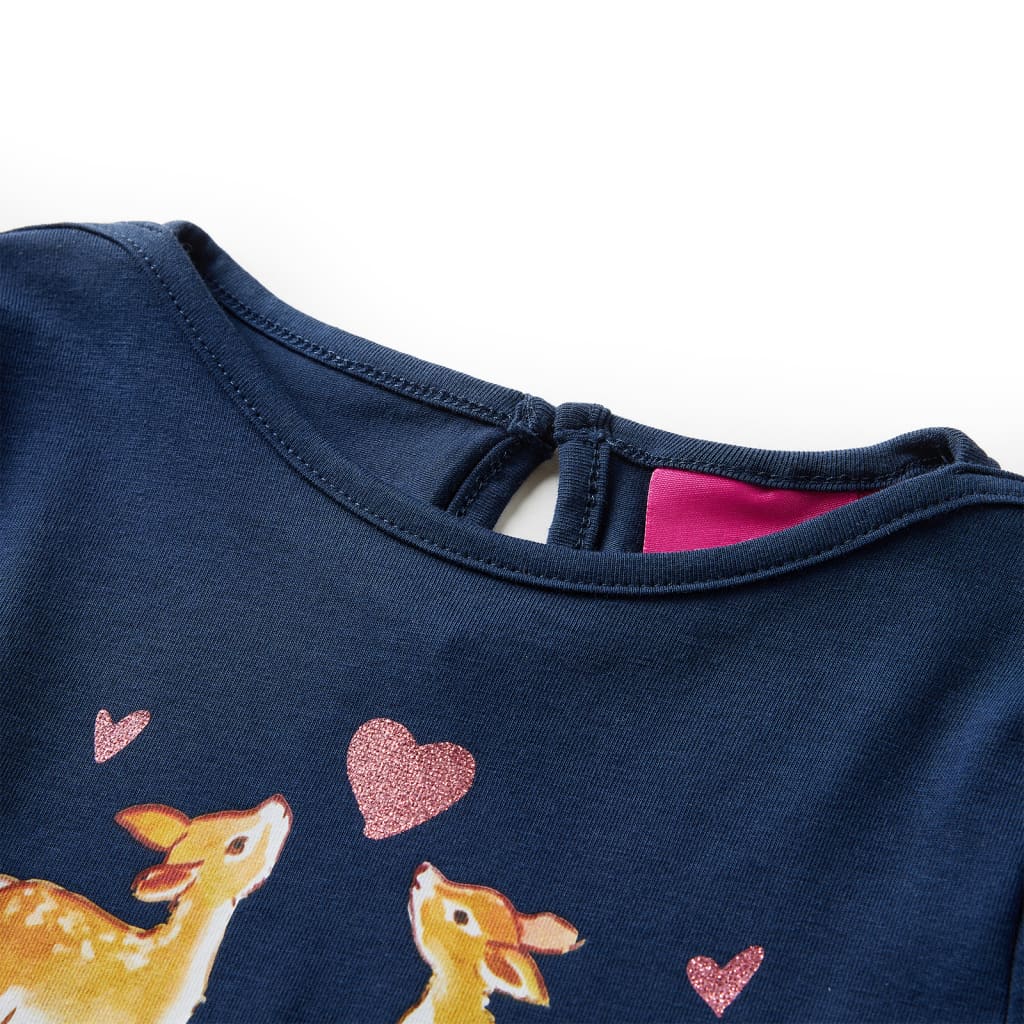 Girls long-sleeved deer shirt
