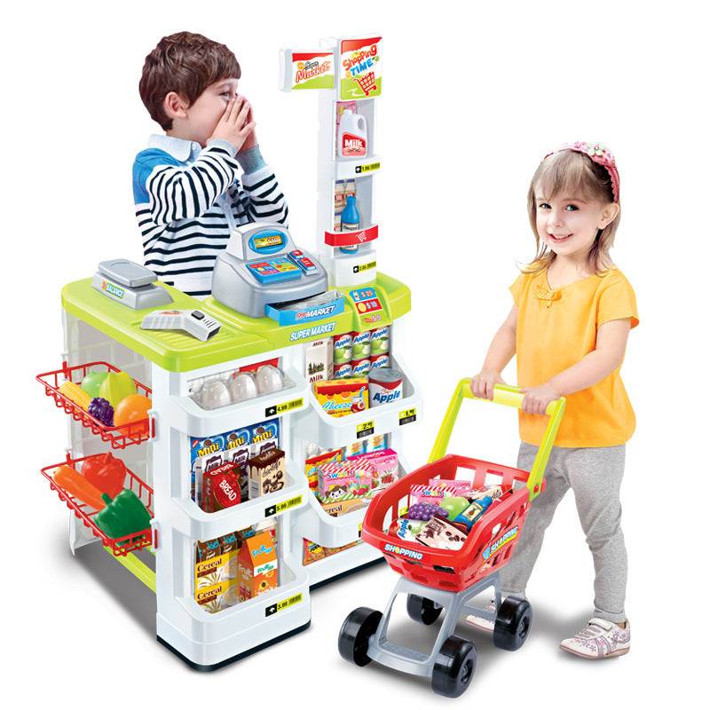 Supermarket Shopping Cart Play Set