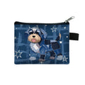 Denim Jeans Animal Coin Purse