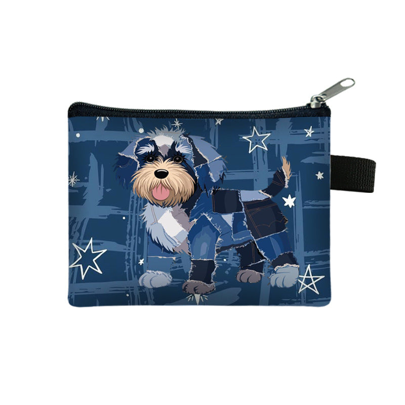Denim Jeans Animal Coin Purse