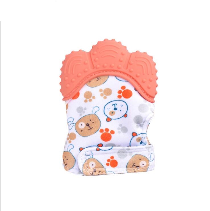 Baby teether silicone molar glove