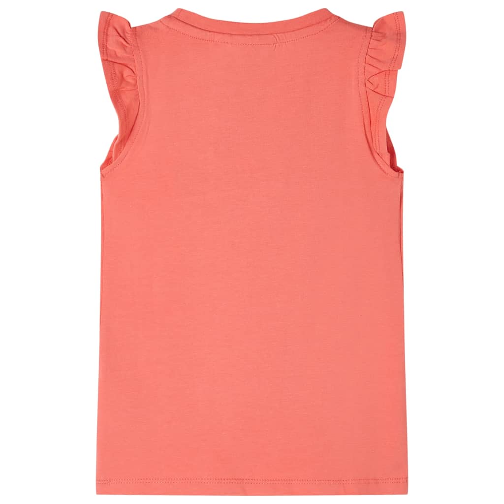 Children's T-shirt with ruffled sleeves