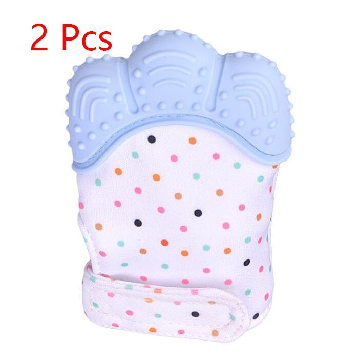 Baby teether silicone molar glove
