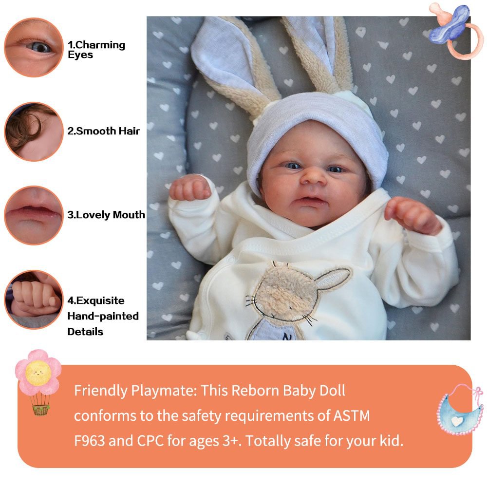Simulation silicone Baby Reborn Doll