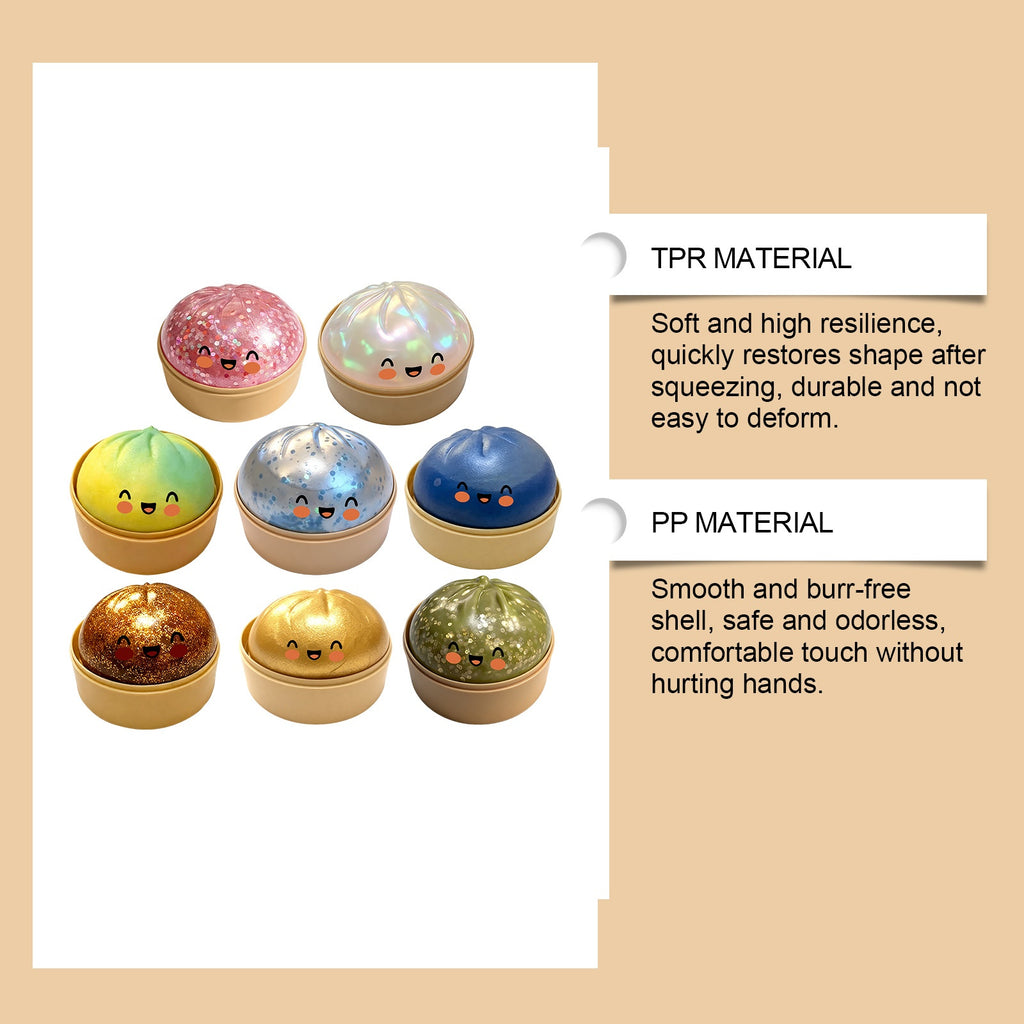 Cute Fun And Stress-relieving Steamed Bun