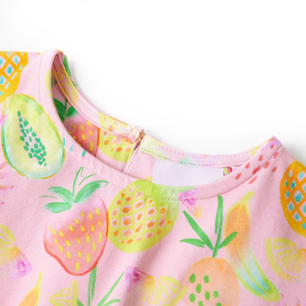 Girls Pink Cotton Dress
