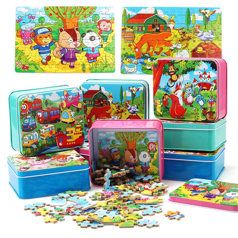 Children's 80PCS Wooden Jigsaw Puzzle