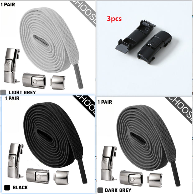 Press Lock Elastic Shoelaces