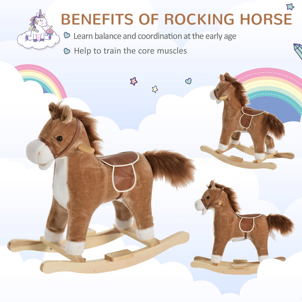 Rocking Horse with Sounds, Moving Mouth, Wagging Tail