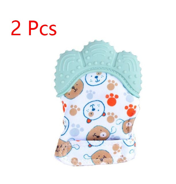 Baby teether silicone molar glove