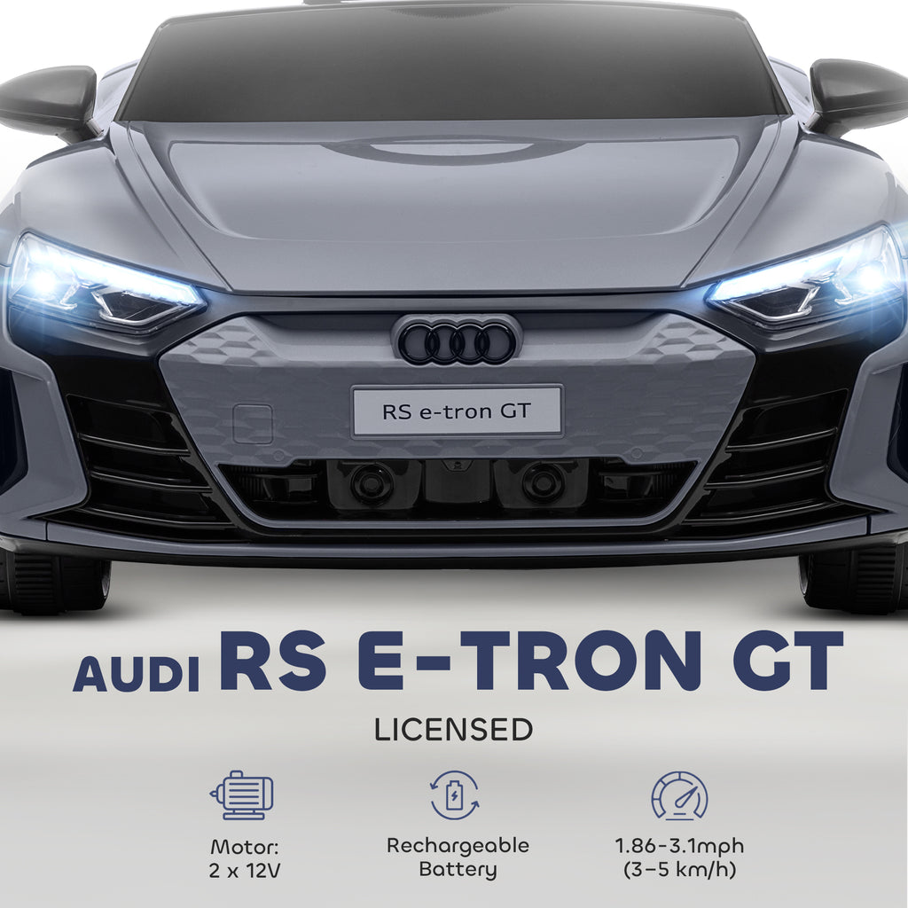 12V Licensed Audi RS E-tron GT Kids Ride on Car with Remote Control