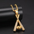 Baseball Bat Pendant Necklace