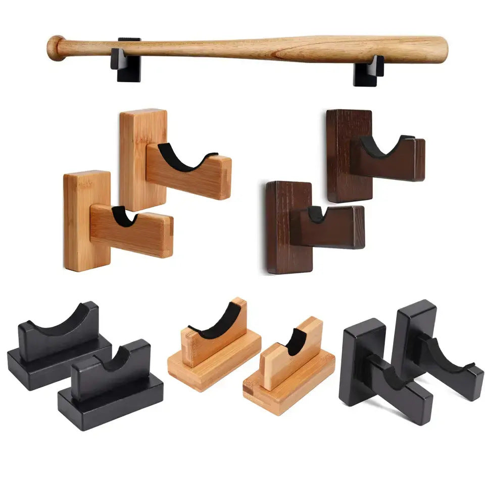 Wooden Baseball Bat Display Rack