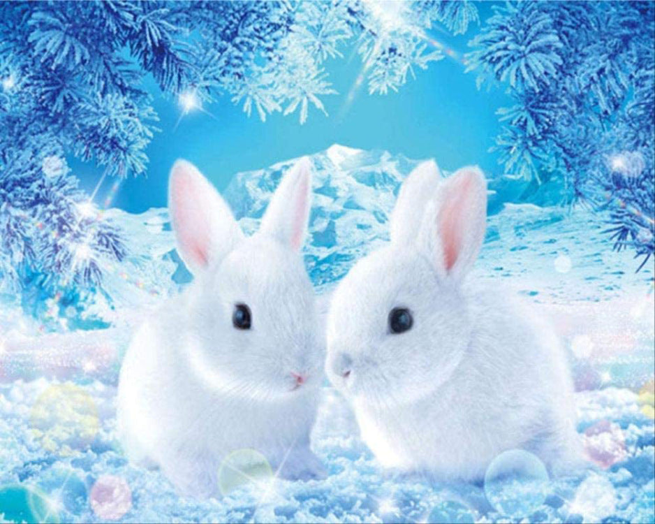 DIY Diamond Painting/Cross Stitch - Rabbit
