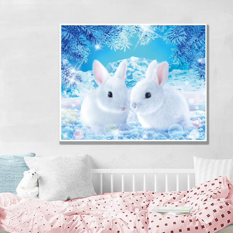 DIY Diamond Painting/Cross Stitch - Rabbit