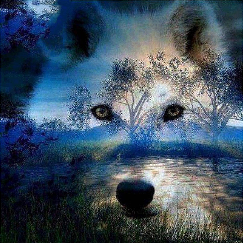 DIY Diamond Painting - Wolf