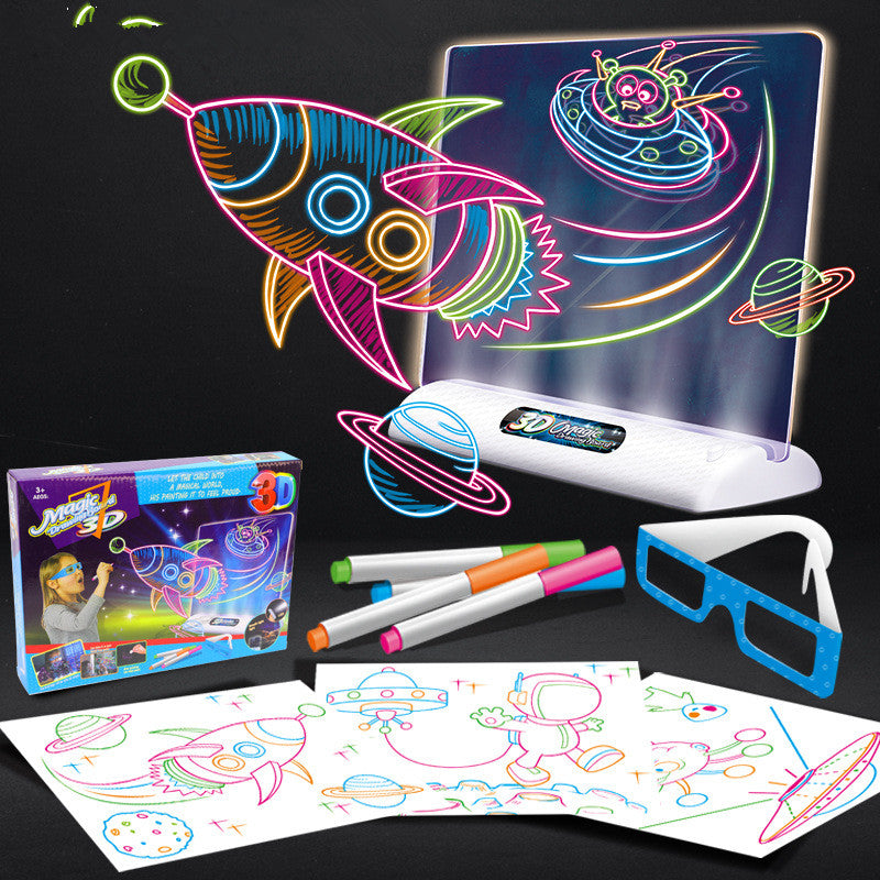 3D LED lighted Drawing Pad