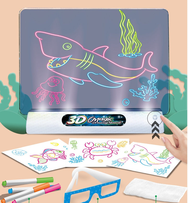 3D LED lighted Drawing Pad