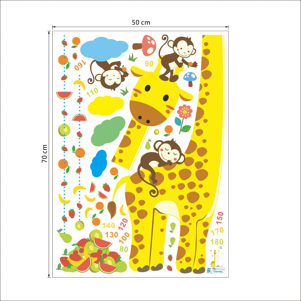 Cartoon Height Chart Decal