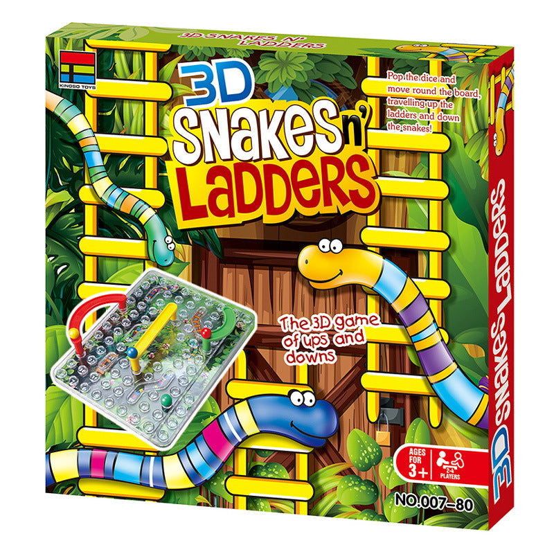3D Snakes n' Ladders Board Game