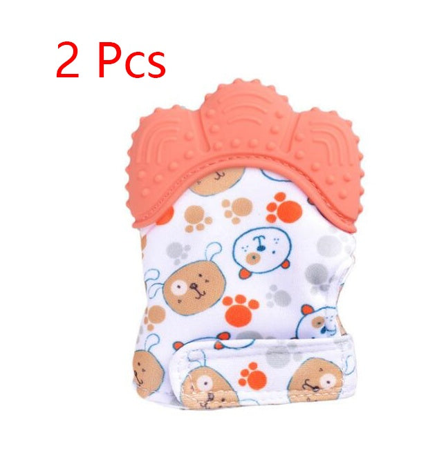 Baby teether silicone molar glove