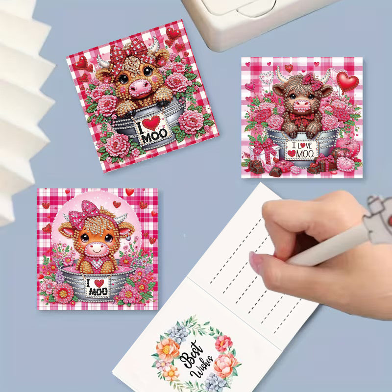 DIY Diamond Painting Card Kit - Cows