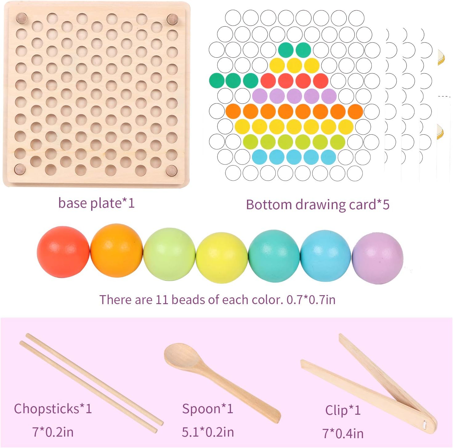 Montessori Learning Color Sorting Stacking Matching Toys For Toddlers