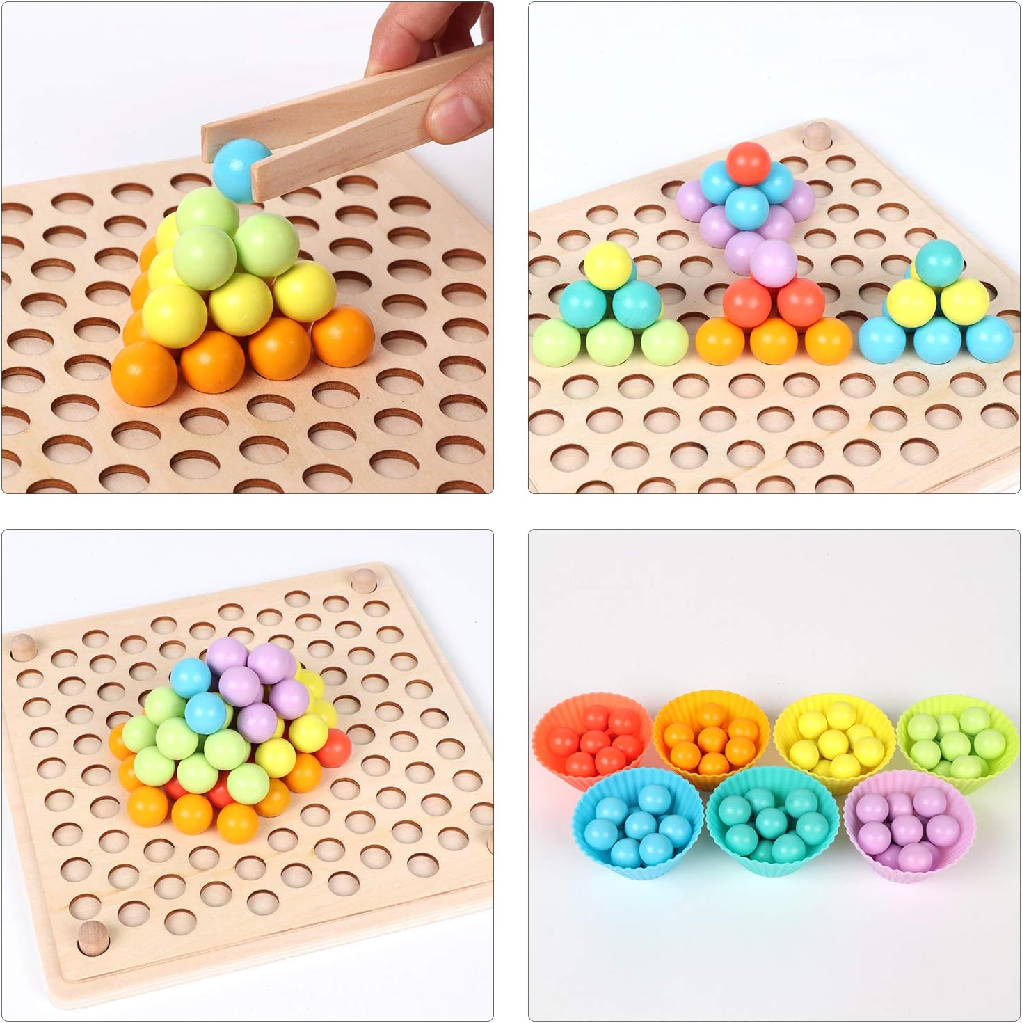 Montessori Learning Color Sorting Stacking Matching Toys For Toddlers