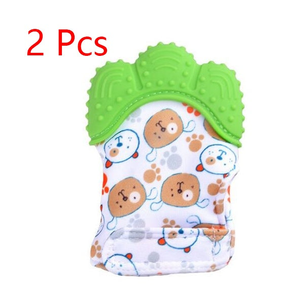 Baby teether silicone molar glove