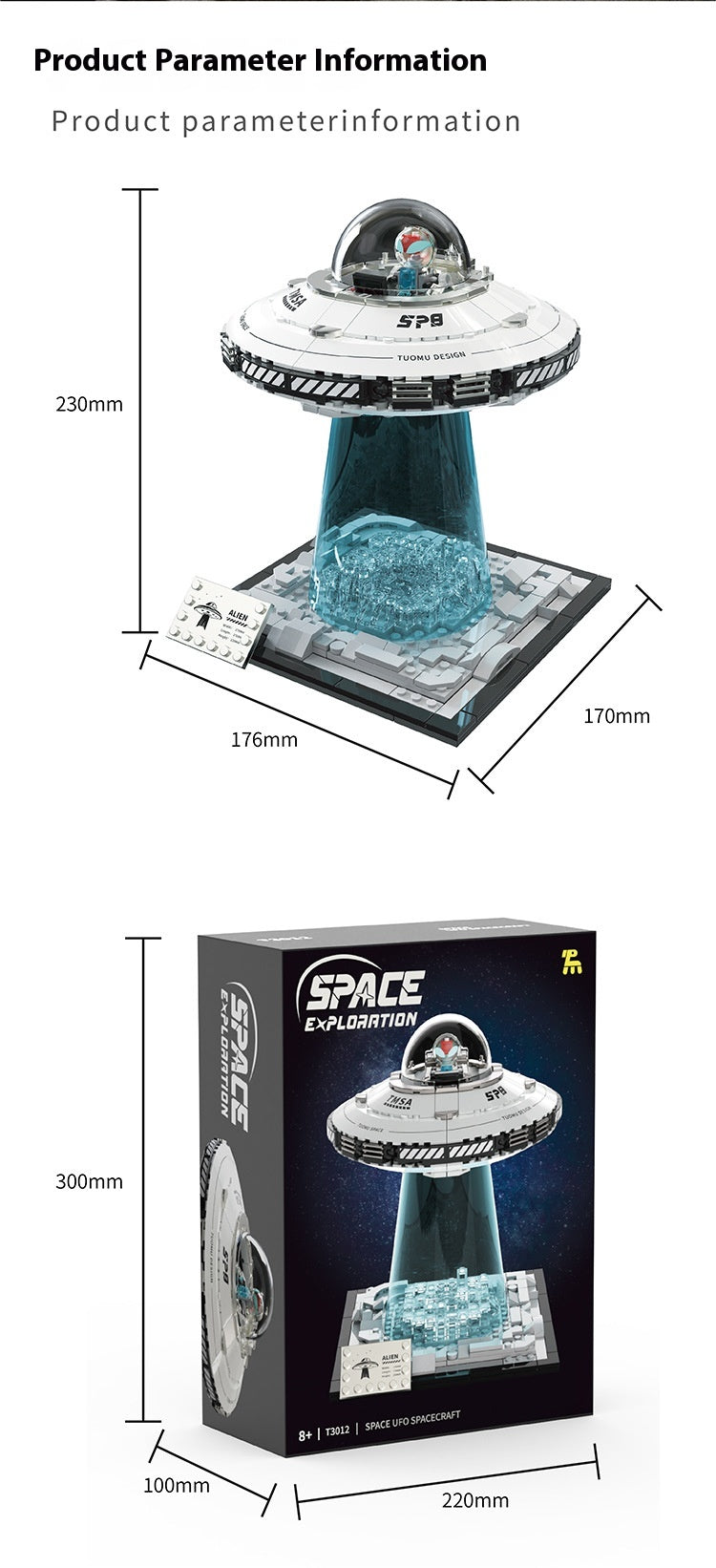 UFO Alien Spaceship Building Blocks