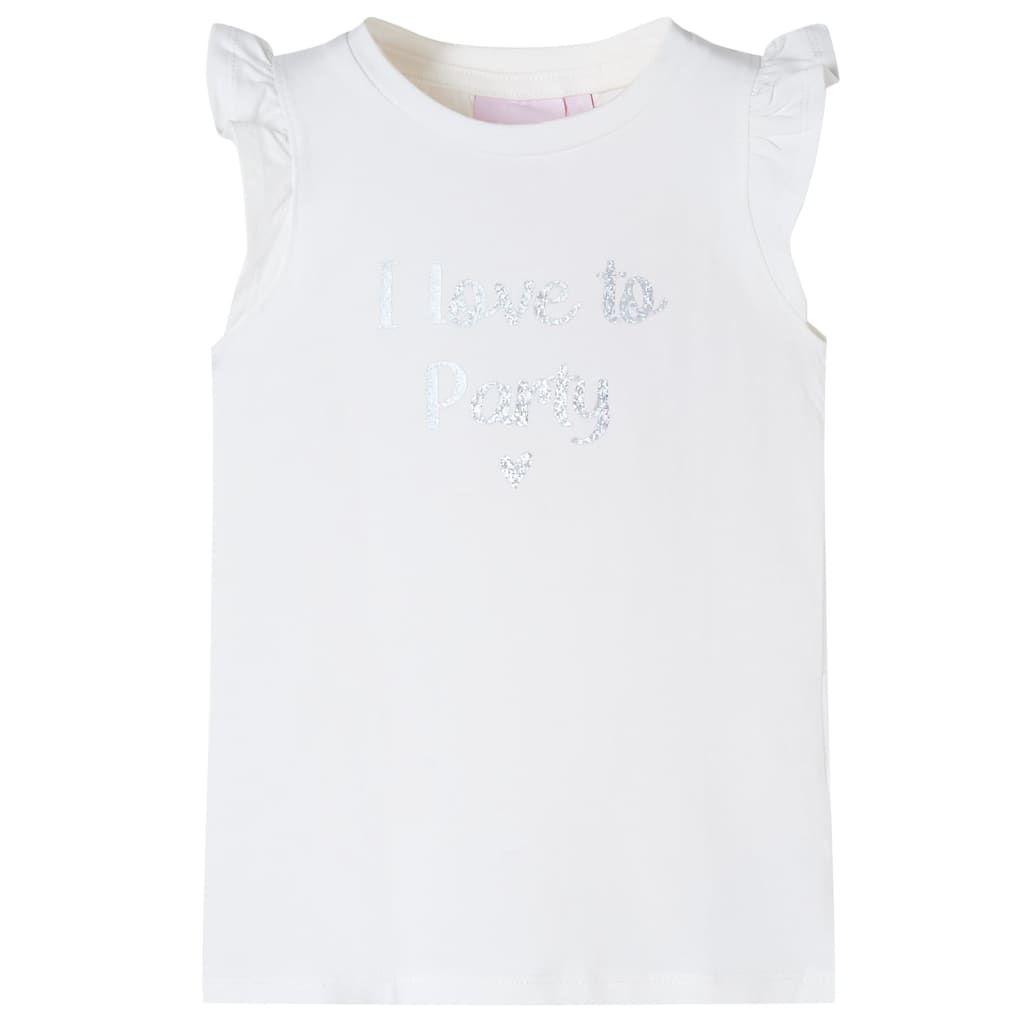 Girls shirt with ruffled sleeves