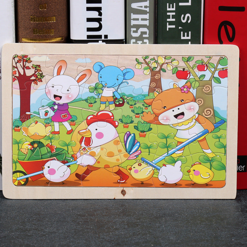 Children's 80PCS Wooden Jigsaw Puzzle