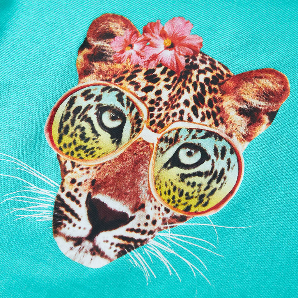 Girls Leopard Head T-Shirt